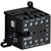 ABB, 380-415V AC, K6-40E MINI AUXILIARY CONTACTOR