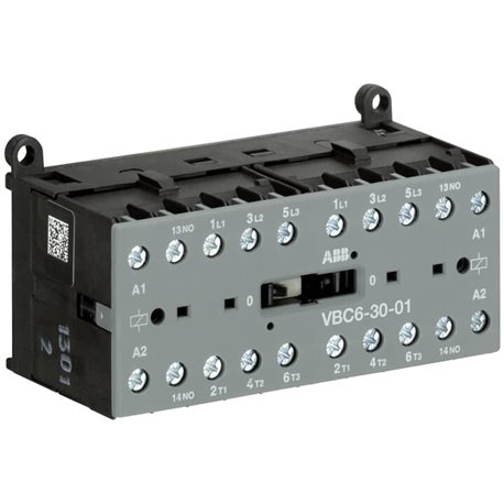 ABB, 9A, 3 Pole, 24V DC, MINI REVERSING CONTACTOR