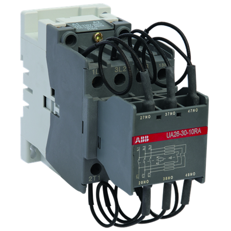 ABB, 22kVAr, 3 Pole, 24V AC, UA CONTACTOR FOR CAPACITOR SWITCHING 