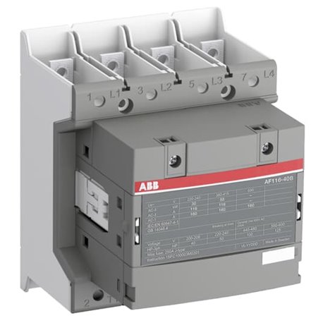 ABB, 160A, 4 Pole, 24-60V AC/DC, AF CONTACTOR