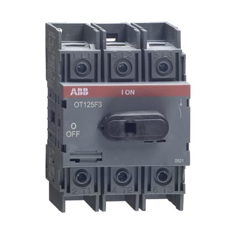 ABB, 3 Pole, 125A, OT125F3 OT MCCB SD