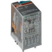 ABB, 125V DC, 4 C/O (SPDT), CR-M125DC4 PLUGGABLE INTERFACE RELAY