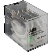 ABB, 7A, 24V DC, 2 C/O (SPDT), CR-MX024DC2L PLUGGABLE INTERFACE RELAY