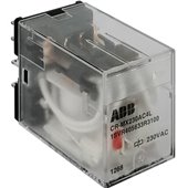 ABB, 7A, 24V AC, 2 C/O (SPDT), CR-MX024AC2L PLUGGABLE INTERFACE RELAY