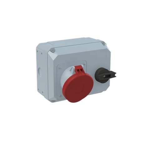 ABB, 63A, 380-415V, 363MHS6 Type, IP44 SOCKET OUTLET